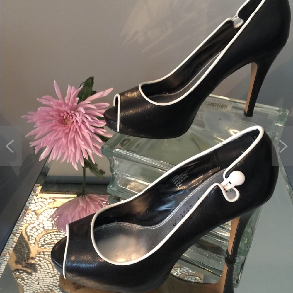 White and Black Heels